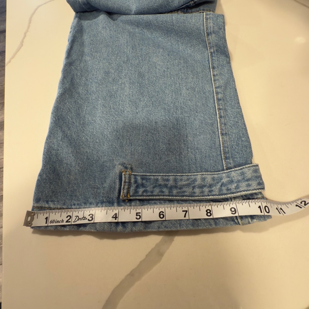 Mango MNG Cargo Jeans Womens 10 Blue Denim Cargo‎ Baggy Grunge Pockets NWT - Picture 16 of 16